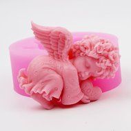 Baby Angel 3D Cake Mold Fandont Soap Candle Mould Sililcone Candy Chocolate Mould Gum Paste Cake Baking Craft... N2