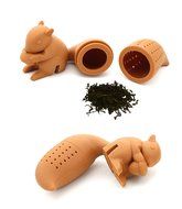 ZICOME [2 Pack] Silicone Cute Squirrel Tea infuser /Tea Ball /Tea Strainer /Mesh Tea Strainer /Tea Filters for... N3