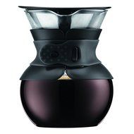 Bodum 11571-109 Pour Over 1 L Coffee Maker with Permanent Filter, 34 oz, Cork Band N15