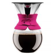 Bodum 11571-109 Pour Over 1 L Coffee Maker with Permanent Filter, 34 oz, Cork Band N16