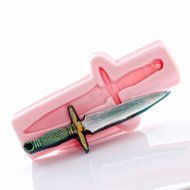 Flexible Silicone Mold Pirate Sword Chocolate, Fondant, Candy, Food Safe, Polymer Clay, Resin Mold N5