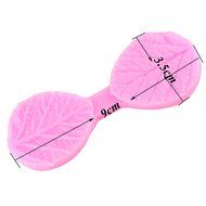 4 Pcs Leaf Butterfly Four petal Cherry Blossom Silicone Fondant Cake Mold Embossing flower Chocolate Icing Candy... N5