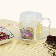 Disposable Tea Strainer, AOTOSOLO Drawstring Seal Filter, Empty Paper Tea Bags Cloth (White, L Size, Set of 100) N4