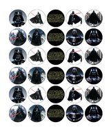Star Wars Darth Vader Cupcake Toppers Edible Wafer Paper BUY 2 GET 3RD FREE