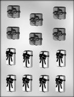 CK Products Gifts with Bows, Two Sizes, Chocolate Mold