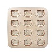 Astra shop Premium 9 Cup Champagne Cat Paw Prints Cake Pan Cute Baking Pan Non Stick Cake Mold Muffin Pan,11 x... N6