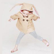 Coat,BeautyVan Baby Kid Girl Winter Clothes Rabbit Ears Jackets Hoody Coat Double Breasted Coat (5T, Beige) N14