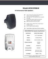 Audio Experience AES0105B Weatherproof Multi Patio Speakers, Black N3
