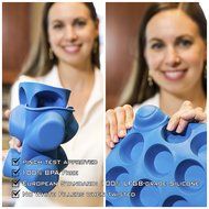 KPKitchen Silicone Muffin &amp; Cupcake Baking Pan Set (12 &amp; 24 Mini Cup Sizes) - BPA Free &amp; Non Stick Dishwasher... N7