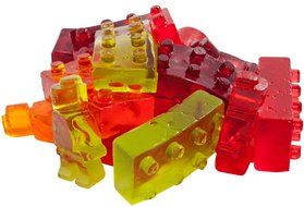 Lucentee Silly Ice Cube Trays Candy Molds, Building Bricks and Figures with Bonus Ebook N6