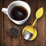 chichic Silicone Loose Tea Infuser Set, Cute Strainer, Steeper with Drip Tray, Best for Leaf or Herbal Tea, Green... N7