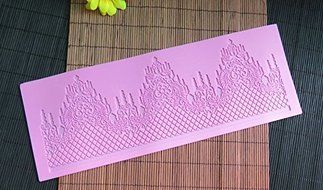 Silicone Lace, KOOTIPS Novelty Giant Lace Silicone Mold Sugarcraft Wedding Cake Decor Tools Impression Gum Pastry... N3