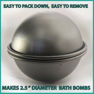 Bath Bomb Mold, (2 Pieces Per 1 Set) Perfect for Round Sphere Shaped Bath Bombs (1, 1) N2