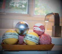 Bath Bomb Mold, (2 Pieces Per 1 Set) Perfect for Round Sphere Shaped Bath Bombs (1, 1) N4