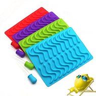 Palker sky 2-20 Cavity (40 Total Worms) Gummy Worms Mold+2PS Dropper for Healthy Gummie Worms Making， DIY Candy... N2