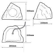 TIC TFS0 Terra Form Rock Speakers - Set of 2 N2