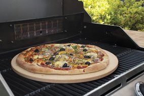 Pizzacraft 16.5" Round Cordierite Baking/Pizza Stone - For Oven or Grill - PC9898 N5
