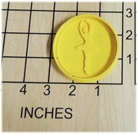 Twirling Ballerina Silhouette Fondant Cookie Cutter and Stamp #1319 N2