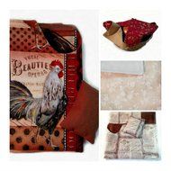 Rolls Basket Liner, Microwavable, Rooster Print N5