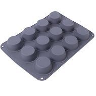 Webake 12-Cup Silicone Muffin Pan, Cake Pan, Cupcake Pan (Grey, 2-pack), Standard Size N5