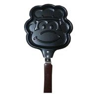 Funny Monkey Mini Poached Egg Pan Nonstick Cast Iron Skillet/Cake Pan(6.35.5'')
