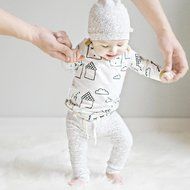 Clothes Set ,BeautyVan Cute Newborn Baby Kids Cartoon House T-Shirt Top +Pants Hat Outfit Clothes Set (24M, White) N4