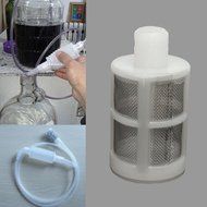 5pcs Stainless Steel Homebrew Siphon Filter Beer Wine Brewing Tools N3