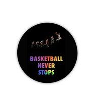 Generic Cup Mat New Print Basketball Never Stops Mdf Material N2