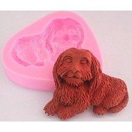 Y&amp;XL&amp;H Dog Fondant Cake Chocolate Silicone Mold Cake Decoration Tools,L6.8cmW6cmH1.4cm N2