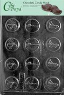 Cybrtrayd S025 Sports Chocolate Candy Mold, Fisherman Mints
