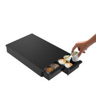 Mind Reader DBLTRY-BLK "Ledge" 28 Capacity Single Serve Coffee Pod Double Drawer, Black N5