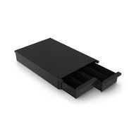 Mind Reader DBLTRY-BLK "Ledge" 28 Capacity Single Serve Coffee Pod Double Drawer, Black N6
