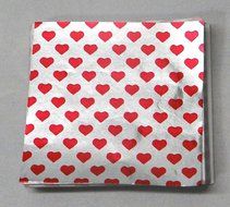 Valentines Heart Candy Foil Wrappers Confectionery Foil 500 count 3&quot;x3&quot; 6&quot;x6&quot;