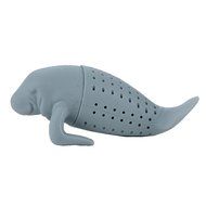 Manatee Shaped Tea Strainer Tools Silicone Tea Filter Diffuser Infuser Loose Leaf New Gray Color N4