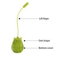 Owl Design Silicone Creative Tea Bag Reusable Tea Infuser Strainer Set Unique Cute Tea Set of 6PCS with Varying... N3