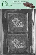 Cybrtrayd G017 Best Wishes Greeting Cards Chocolate Candy Mold with Copyrighted Molding Instructions