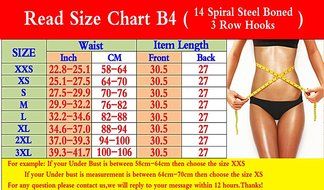 Women's 14 Steel Bone Solid Latex Sports and Fitness Waist Trainer Cincher N11