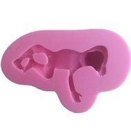 FLYMOR 3D Sleeping Baby Mold Silicone Fondant Tools For Cake Decorating,Pink N3