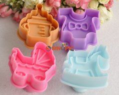 Cookie Cake Chocolate Plunger Cutters Set Fondant Decorating Molds Sugarcraft Gum Paste Icing Decoration DIY Tools... N7