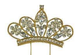 Cake Topper Sparkle Rhinestone Princess Cake Topper Crown Cake Topper Princess Party Baby Shower Cake Topper (... N8