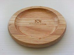 Kitchen Lover Set of 6 Wood Coaster Diameter 9.5cm. N4
