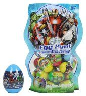 Marvel Avengers Easter Egg Hunt with Candy, Pack of 22, and Large Avengers Egg with 40 Tattoos