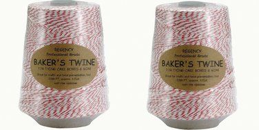Regency Baker&#039;s Twine Cone red and white N2