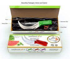 WATERMELON SLICER CORER CUTTER TONGS and SERVER SET With SS304 Serving Fork &amp; Orange Peeler, Kitchen-Grade 304... N3
