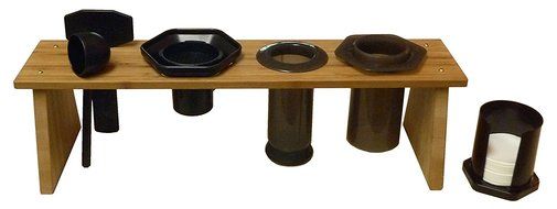 Bamboo Caddy Rack for AeroPress Coffee Maker N3