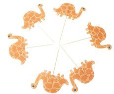 Bilipala 24pcs Dinosaur Cupcake Toppers Picks, Puffy Picks, Cake Decoration N6