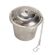 MENGDA Extra Fine Loose Leaf Tea Infuser / Stainless Steel Filter with Extended 7" Chain (1 pack) N4