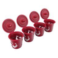 Gutens Reusable Coffee Filter Coffee Cup for All Keurig 1.0 Series - 4 pcs (1.0 Model, Red) N17