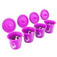 Gutens Reusable Coffee Filter Coffee Cup for All Keurig 1.0 Series - 4 pcs (1.0 Model, Red) N18