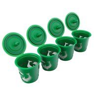 Gutens Reusable Coffee Filter Coffee Cup for All Keurig 1.0 Series - 4 pcs (1.0 Model, Red) N20